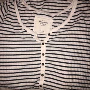 A&F Striped long sleeve thermal